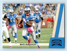 #52 2011 Panini Threads Nate Burleson Detroit Lions