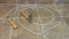 9 Nine Foot Jump Rope with Wood Handles - Used