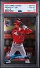 2018 TOPPS CHROME UPDATE #HMT32 SHOHEI OHTANI ROOKIE RC PSA 10