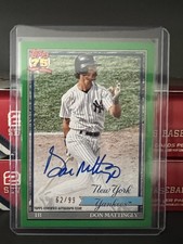 2026 Topps Series 1 Don Mattingly - 1991 Topps Auto Green /99 Yankees