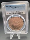 1881-S Morgan Silver Dollar PCGS MS63 Brilliant UNC $1 Nice Eye Appeal