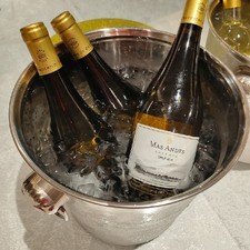 5L Stainless Steel French Champagne Wine Beer Ice Bucket Punch Party Cooler UK