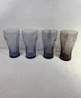 Coca-Cola Vintage Glasses Multicolor Set Of 4 Three purple One root beer color