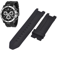 UF6 Collection TM-615007 24mm Black Rubber Strap For Technomarine