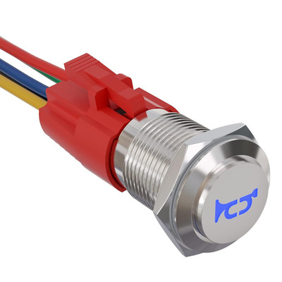 16Mm 12V Momentary Speaker Horn Push Button Toggle Switch 0.63'' Mounting Hole 1N