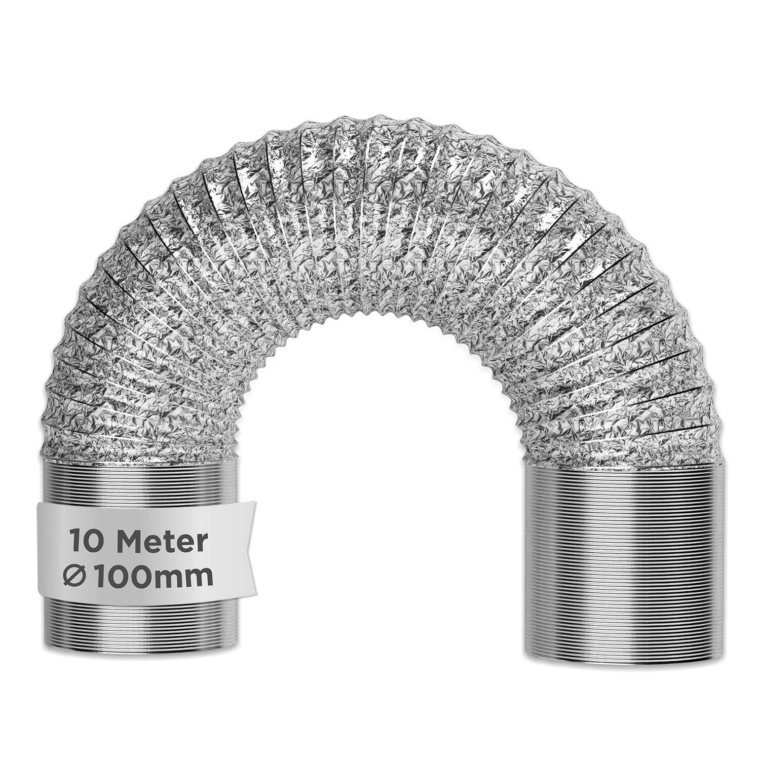 VIOKS Tubo di scarico aria 100mm Alu Schlauch 10m (i6d)