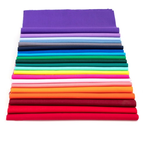 112 Rainbow Liso Surtido Precorte Dije Paquete de 5" cuadrados 100% tela algodón - Imagen 2 de 3
