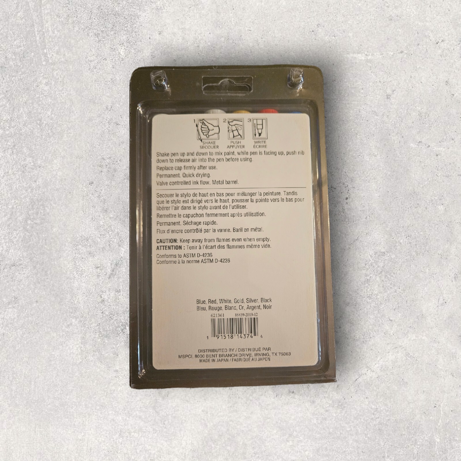 Craftsmart 621361 Multi Surface Premium Oil Based Paint Pens Set of 6pc