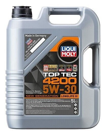LIQUI MOLY Top Tec 4200 5W-30 Vollsynthetisches Motoröl - 5L - Bild 1 von 1