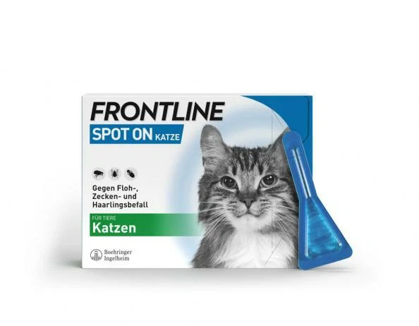 MERIAL FRONTLINE Spot on K Lösung für Katzen, 6 Pipetten, ,PZN 02246426