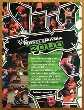 1999 WrestleMania 2000 N64 Print Ad/Poster Authentic Video Game Art WWE WWF WCW