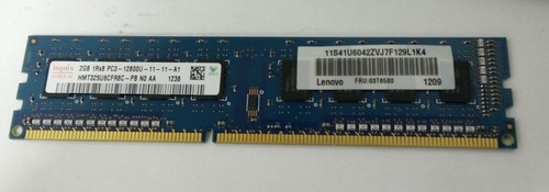 10x Lenovo 03T6580 / 41U6042 2GB 1Rx8 PC3-12800U DDR3 Desktop Memory Modules - Picture 3 of 3