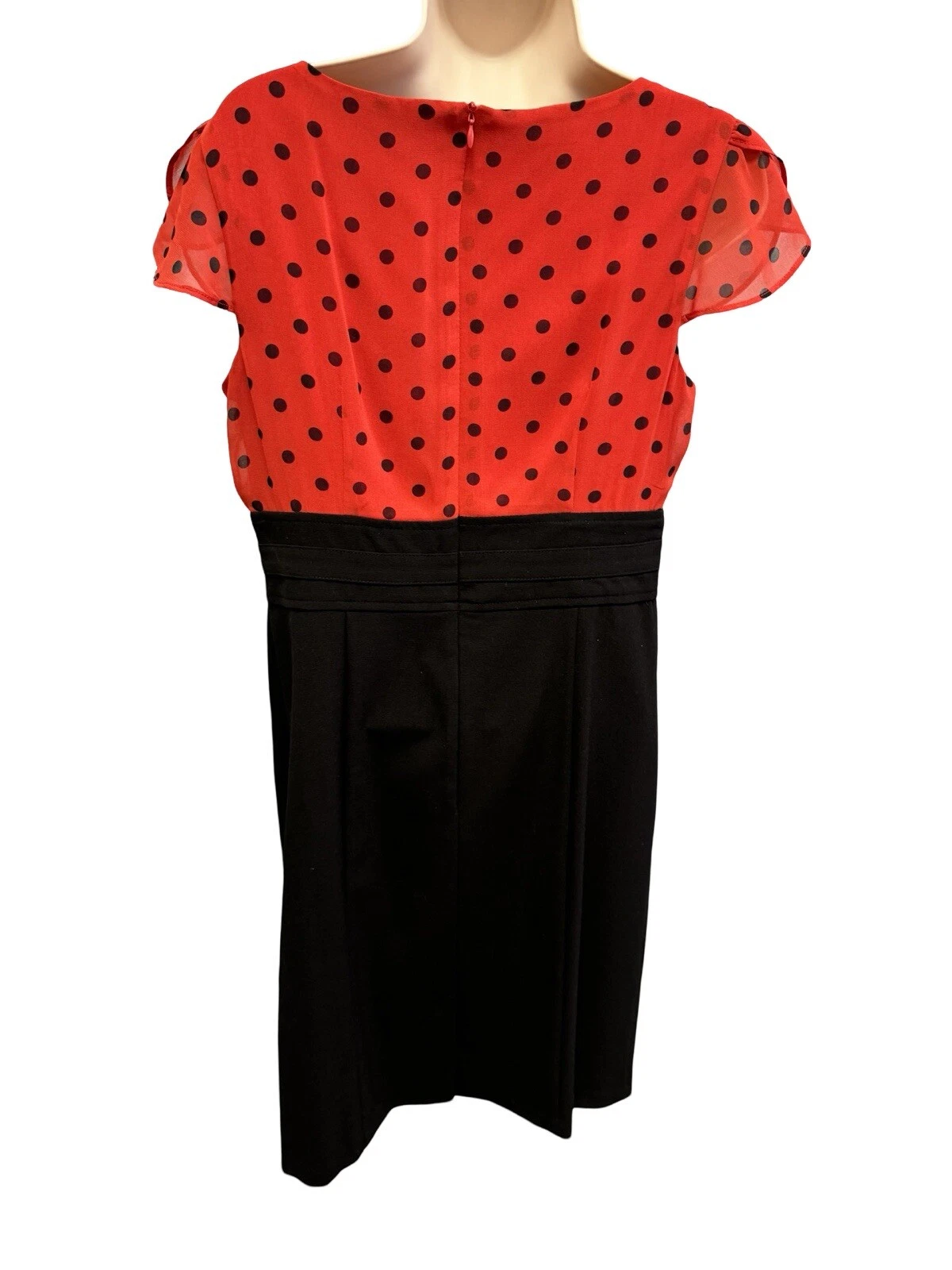 Abito donna Alyx rosso e nero a pois taglia 8