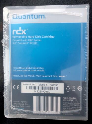 Quantum MR150-A010 - 1.5TB RDX / RD1000 Hard Drive Cartridge -NEW/FACTORY SEALED - Photo 2/3