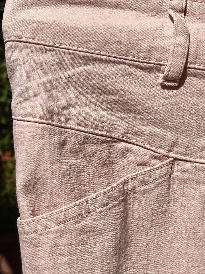 Marina Rinaldi 33 IT Gonna Jeans Rosa Pastel Pink Skirt New Rock Jeans Hellrosa - Immagine 4 di 4