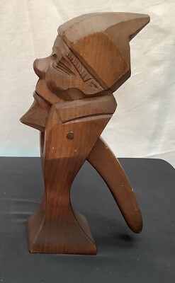 Ancien Casse-noix En Bois Anthropomorphe - Art Populaire 1920-1949