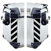 2Pcs Reflektierende Streifen Schwarze Kompatibel Mit Givi Trekker Outback 48 37