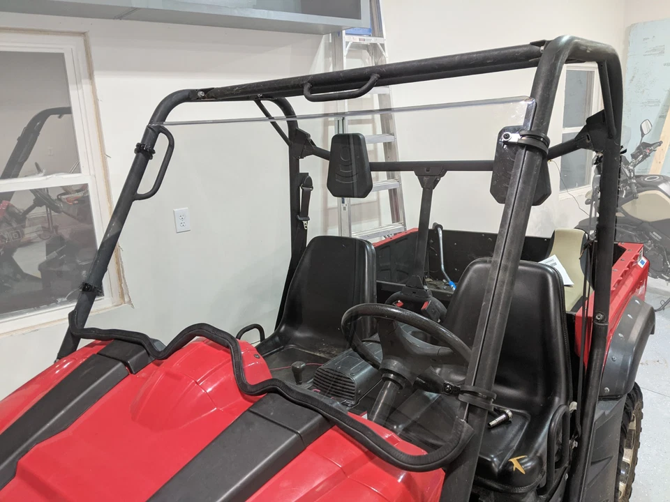 Full Front Windshield Scratch Resistance For Yamaha Rhino 450 660 700 2004-2013 Foto 2 de 4