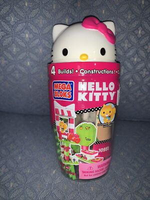 HELLO KITTY MEGA BLOCKS 67 PCS KITTEN AGES 4+ WOW!!