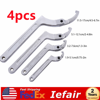 #ad 4 * Adjustable Hook amp; C Pin Spanner Wrench Tool Set Tighten Removing Nut Wrench $43.20