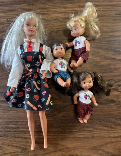 Vintage Barbie School Teacher Baby Boy Girl Dolls 1976 Happy Heart Family *Read* - Picture 3 of 24