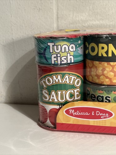 Melissa & Doug Let's Play House Grocery Cans 4088 Pretend Kitchen Food NEW - Picture 2 of 15
