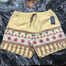 Roark Shorey 16  Elastic Waist Trunks Sunbeam Mens L NWT RB470 69