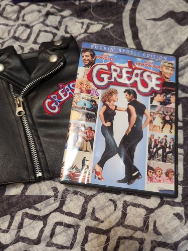 Grease The Movie Dvd With Leather Jacket Case - Picture 3 of 3