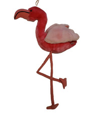 Vtg Mary Meyer Plush Large Pink Flamingo Stuffed Animal Ledge Sitter Korea 26"