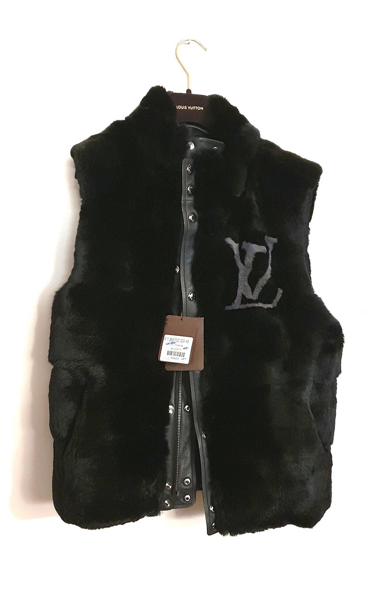 LOUIS VUITTON ルイヴィトン ファーベスト ブラック 黒 LOUIS VUITTON - 極美品▽LOUIS VUITTON ルイヴィトン ラビットファー