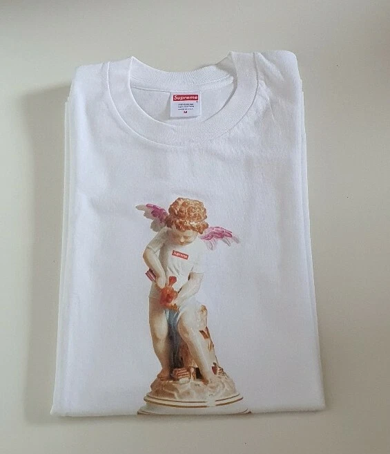 T Shirt Supreme Cupid SS19 M Medio Bianco Cherubino Angelo