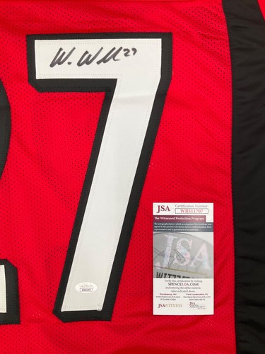 TEXAS TECH RAIDERS WES WELKER SIGNED CUSTOM JERSEY JSA WITNESS COA - Picture 2 of 3