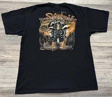 Sturgis 2012 Motorcycle Rally Shirt Mens Size XL Black Hot Leathers Guns Skull