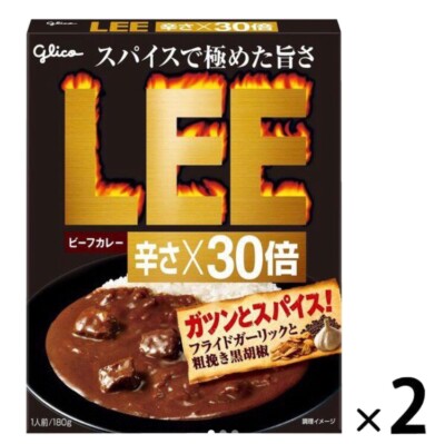 LEE Beef curry 30x spiciness 180g/1 set (2 pieces) Retort from Japan