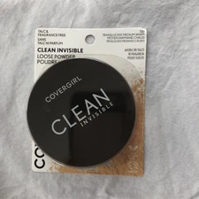 Covergirl #130 TRANSLUCENT MEDIUM WARM Clean Invisible Loose Powder .63 oz. NIP
