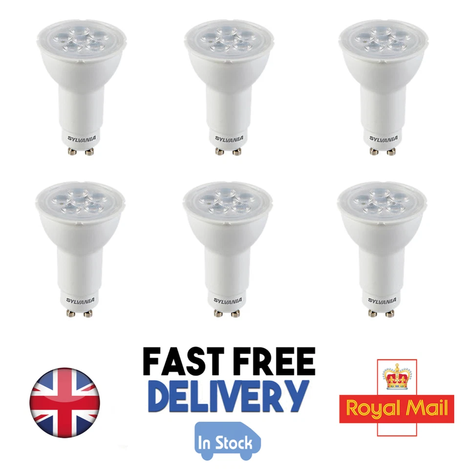 Sylvania Long Neck GU10 4.2W 0028585 RefLED ES50L V3 LED Light Bulbs Pack of 6 - Image 3 of 4