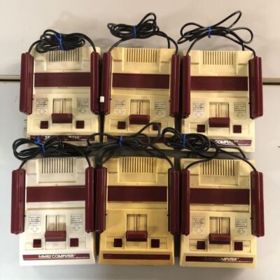 Nintendo Spiel Famicom Konsole Konvolut 6 Familien Computer Trödel für Teile ...