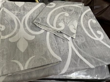 Telerie Visconti Italy NWT 3pc Queen Duvet Set 100% Cotton Jacquard