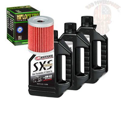 Oil Change Kit For 2003 Suzuki LT-F250 Ozark SRA Maxima Synthetic 5W-40