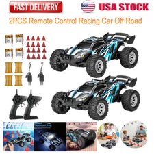 2X Fast RC Cars 1/32 Off Road 2WD Remote Control Car 2.4GHz Buggy Crawler Toy US