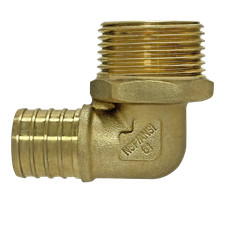 25 Pack XFITTING 1" Pex B X 1" Male Threaded Elbow , 1" Pex B Male Elbow 