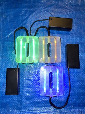 3 Each -Three & One Half   X  Two & One Half   Novelty Drinking Glass Lights