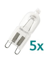 5X Osram Halopin 20W = 25W 230V 66720 Halogenlampe Sockel G9