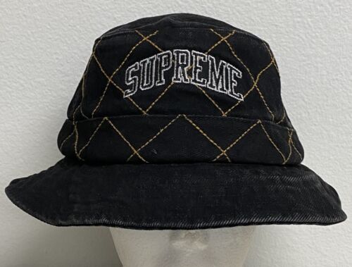 Supreme Multi Type Jacquard Denim 6-Panel Dad Hat Black – FCS