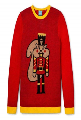 North Pole Adult Nutcracker Squirrel Ugly Christmas Holiday Sweater- Unisex