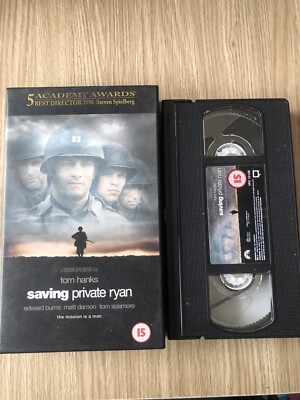 VHS VIDEOKASSETTE FILM SAVING PRIVATE RYAN TOM HANKS ENGLISCH SELTEN