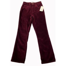 Universal Thread Women's Corduroy Pants Burgundy 00R NWT