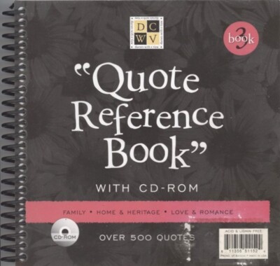 Quote Reference Book No. 3 with CD-ROM - 2004 DieCuts with a View