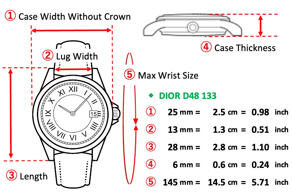 [Casi COMO NUEVO] Reloj para mujer vintage Christian Dior 48 133 26 mm dorado cuarzo romano Foto 2 de 4