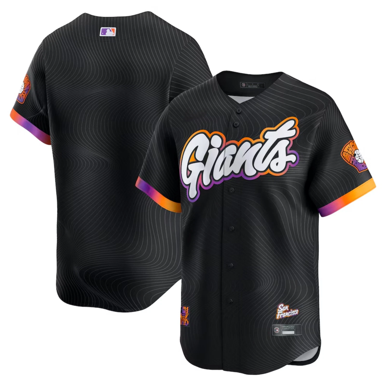 Men's/Junior Giantss Black 2025 City Connect Limited Edition Jersey - Printed Jersey